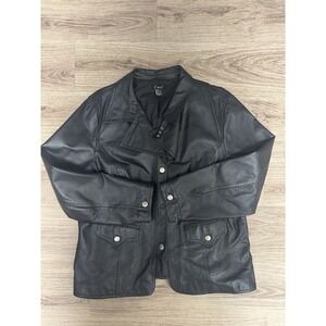 CAMI INTNL 100% LEATHER WOMENS LEATHER COAT BLAZER‎ STYLE FASHIONISTA JACKET S16